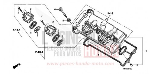 COUVERCLE DE CULASSE CB600FA de 2010